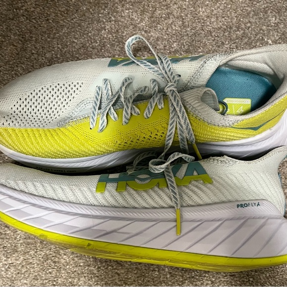 Hoka One One Carbon X3 Running Shoe Billowing Sail Evening Primrose Womens US 9B - Picture 4 of 14